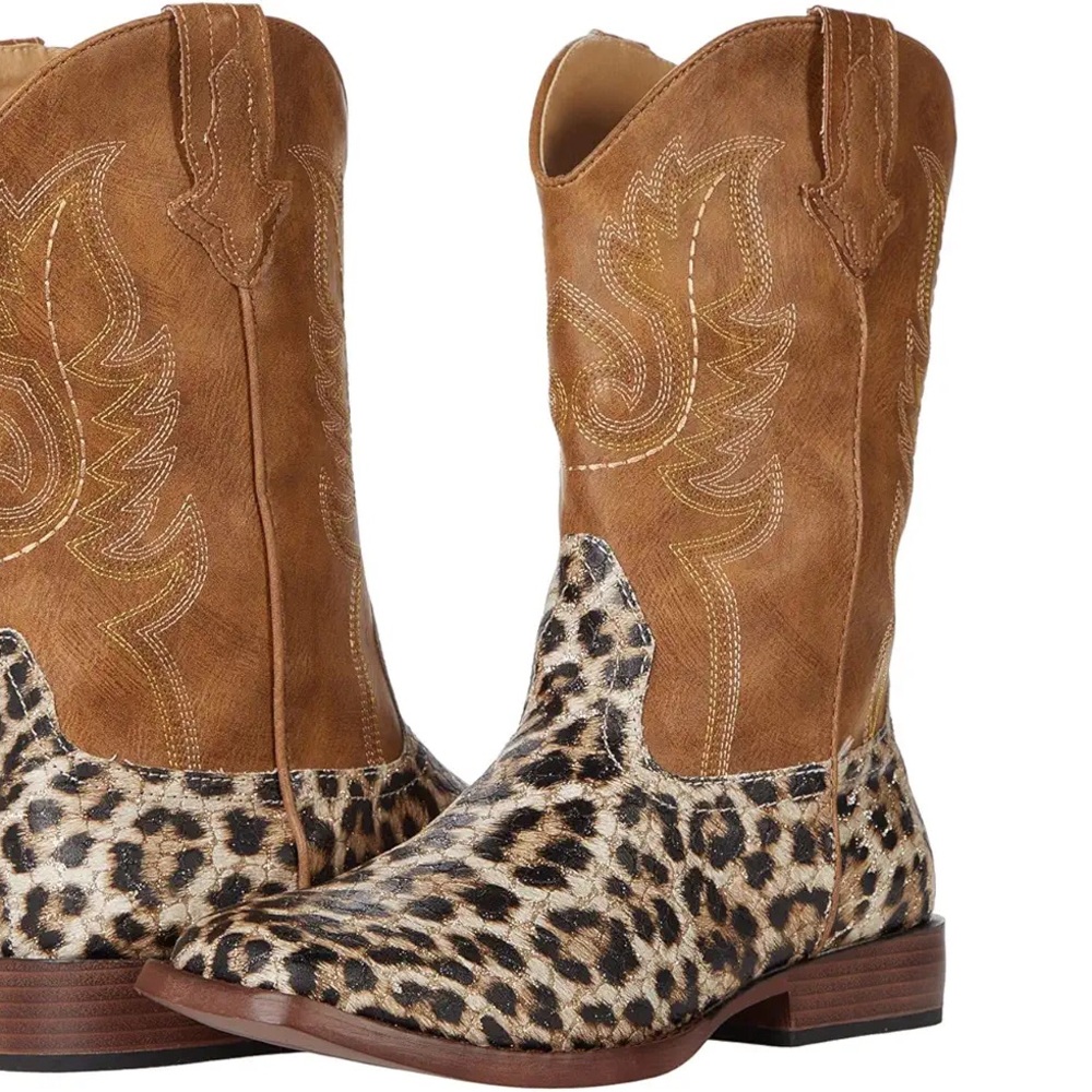 Roper Kids Boots in Brown and Tan